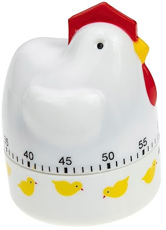 SHOWERORO Timer Meccanico Forma Di Pollo Timer Da Cucina Adorabile e Portatile Contaminuti Per Uova e Cottura Facile Da Usare e Riporre Per Uso Quotidiano