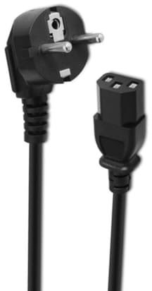 Trip-Anschluss, gewinkelt, C13, 10 A/250 V, 1,8 m, ideal für Steckdosen in Engen Räumen und zum Anschluss von elektrischen Geräten.