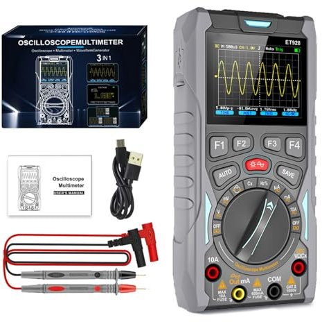 Multimetro Segnali Generatore Corrente Capacità Frequenza Test Meter Oscilloscopio Palmare 50MSa/s Frequenza Campionamenti