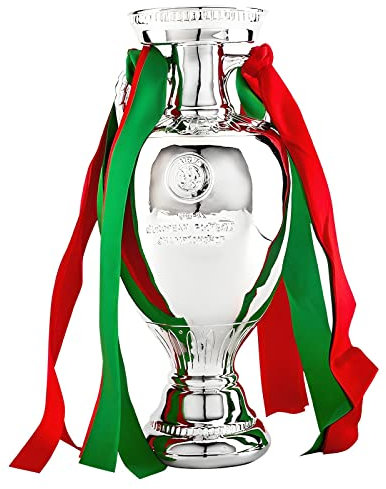 MIAOWR Pokal Der Fußball Europameister Nachbildung des Delaunay Pokals Fan Erinnerungsstücke Und Sammlerstücke,13.4in/34cm