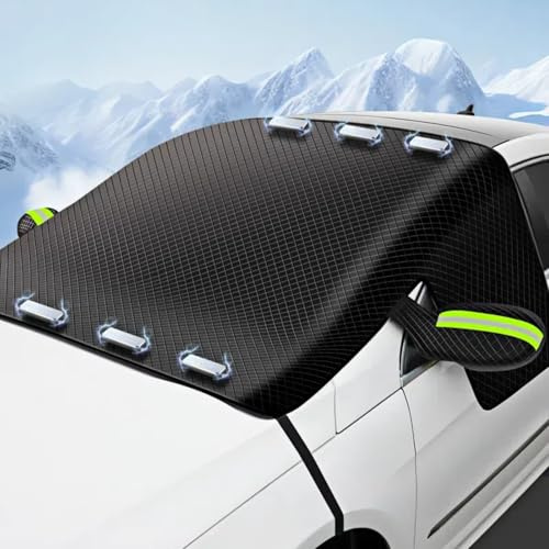 Frontscheibenabdeckung Auto für Toyota RAV4 (XA50) 5. Gen 2020-2024, Eisschutzfolie Magnetische Windschutzscheibe Abdeckung Die Gegen Schnee EIS Frost UV,Green