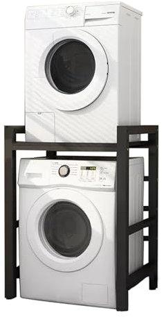 Anti Slip Washer Dryer Stack Stands Kit with Storage Unit Pedal Pads for Washing Machine Laundry Dishwasher Tumble Dryer Ideal for Bathroom