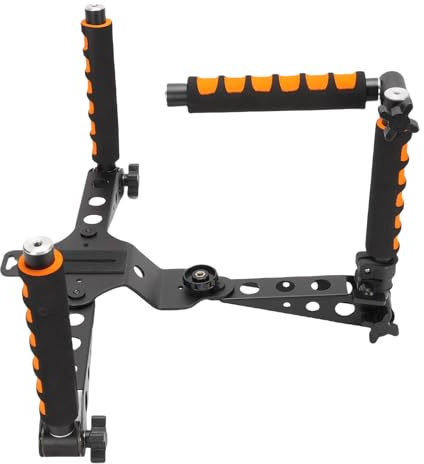 Generic Chamber's Shoulder Support Platform Kit, DSLRS Rig for Shoulder Support of the Camera 3 in 1 Adjustable Height Handle Anti -agitated Aluminum Alloy Handle for Videocomplia