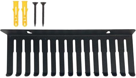 Cord Organizer Holder,13 Slots Steel Cord Storage Holder for Wall | Space-Saving Cable Raceways for Workshops Studios Server Rooms Workbenches Computer
