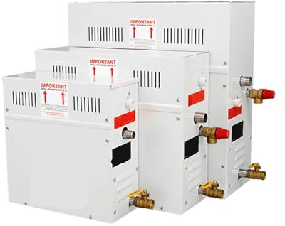 POOIQX Dampfgenerator for Dusche, Heimdampfmaschine, Saunabad, Dampfdusche mit digitalem Controller, Heimgeräte(3k22)