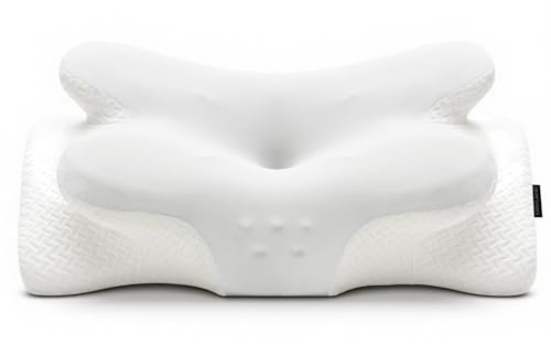 COSYLAND Nackkudde kudde av minnesskum, ortopedisk och ergonomisk kudde, nackstödskudde som sovkudde för personer på sida, rygg och mage, 1-pack