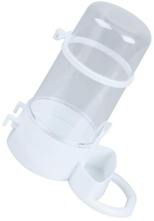 Toddmomy Hamster Automatic Feeder for Small Pets, Automatic Feeding Plastic Food Dispenser with Storage Basin