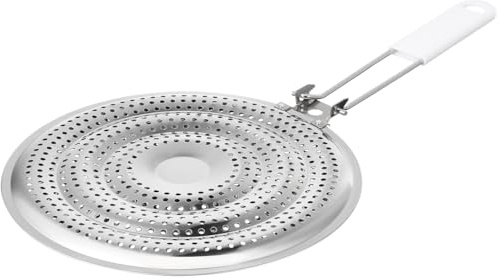 POPETPOP Diffuseur Chaleur Gaz, Plaque en Acier pour Tajine | En acier inoxydable, cuisson uniforme, idéal pour tajine et gazinière, évite de brûler les plats, poignée pratique