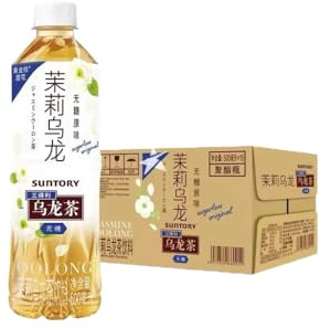 Suntory Sugar Free Jasmine Oolong Tea, Ready to Drink, 500ml, 15 Bottles (Plain)