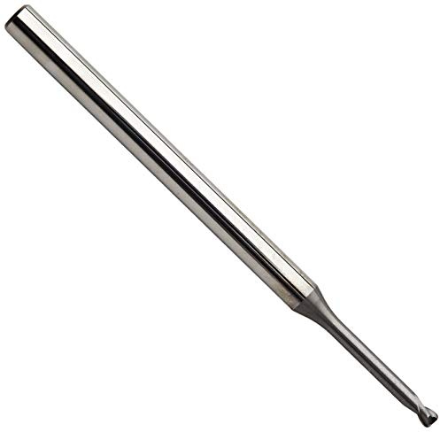 Karnasch 306212020005015 Vhm Mikrofräser mit Winkelradius, polierte Messer 2-25×D, 2,0 mm Schnittdurchmesser, 0,50 mm Eckradius, 15 mm Länge, 4 mm