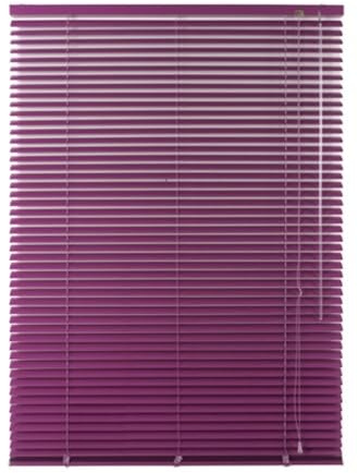 Alu Jalousie viele Größen und Farben Aluminium Lamellen Rollo Faltrollo Jalousette Wandmontage Deckenmontage Tür Fenster Sonnenschutz Sichtschutz Blendschutz Hitzeschutz (120 x 220 cm, Flieder)