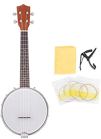 4-Saiten-Banjo, Banjo-Set mit Bj10-Saiten-Capo-Reinigungs-Poliertuch