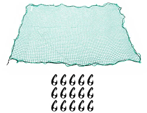 Bruce & Shark Anhängernetz Anhangernetz 2Mx3M elastisches Seilnetz Mit Haken, Eckmarkierung praktisch zur Ladungsfixierung, geeignet für Anhänger, Lastwagen usw.