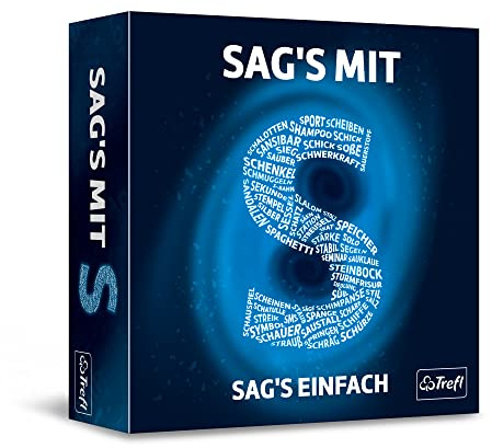 Trefl - Sag's mit S - Verrücktes Partyspiel, Partykartenspiel, P-Wort, Ratespiel, Heimspiel, Verrücktes Partyspiel, Spiele für Erwachsene und Kinder ab 10 Jahren