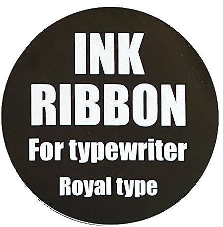 Raccoon City Farbband für Schreibmaschine, Royal Type, wasserfest und UV-beständig, PVC-Aufkleber, Größe: 50 mm Durchmesser.