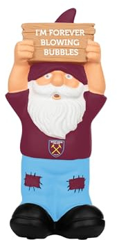 FOCO Officially Licensed West Ham United FC Slogan Sign Football Garden Gnome