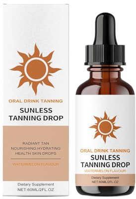 Lozione autoabbronzante – 60 ml liquido accelerante abbronzante – autoabbronzanti con effetto abbronzante unisex per viso e corpo, applicazione quotidiana a casa e in viaggio