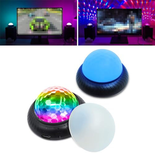 CHICIRIS Funcionalidad Dual, Carga USB, Mini Lámpara de Diseño de Bola Mágica para la Habitación de los Niños de la Fiesta de Dormitorio, la Luz de la Luz Portátil de la Noche del Techo de Ambiental