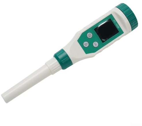 Linnkyfloa Misuratore di acidità alimentare digitale con sensore intelligente e compensazione della temperatura, misura PH 0 00 14 00 per test accurati in carne, formaggio,