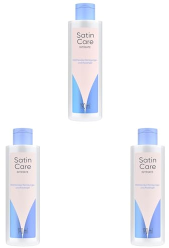 Satin Care Intimate Glättendes Reinigungs und Rasiergel für den Intimbereich — Rasierschaum Damen mit einem Hauch von Aloe Vera Sowie Shea Butter, pH-Hautneutral und von Dermatologen empfohlen— 190ml