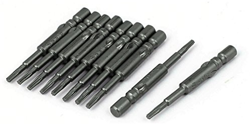 Aexit Punte per cacciaviti Torx T6 da 10 mm 1.6mm punta grigio 40mm ID: 611496