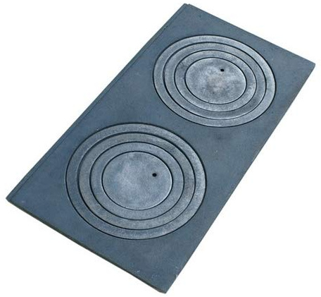 Piastra per forno Piano cottura con penetrazione in ghisa 2 piani cottura 60 x 30 cm