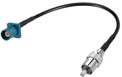 Superbat Fakra zu RCA Kabel, RCA männlich zu blau Fakra Z männlich Koax Pigtail 6 für Aftermarket Radio Head Unit Rückfahrkamera etc.