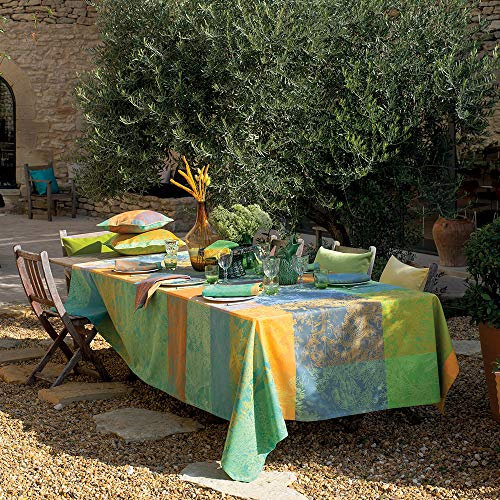Garnier Thiebaut 41789 Tischdecke Mille Esprits Jardin Ete 180X300 Cm 100% Baumwolle