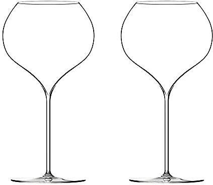 alsastyle Coffret 2 Verres soufflés Bouche Ultralight P. Jamesse Grand Blanc 64cl