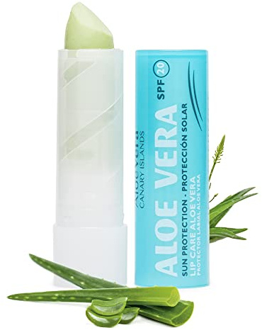 Aloe Excellence Aloe Vera Lippenbalsam Sonnenschutz SPF 20 Feuchthaltender und Nährender Lippenbalsam