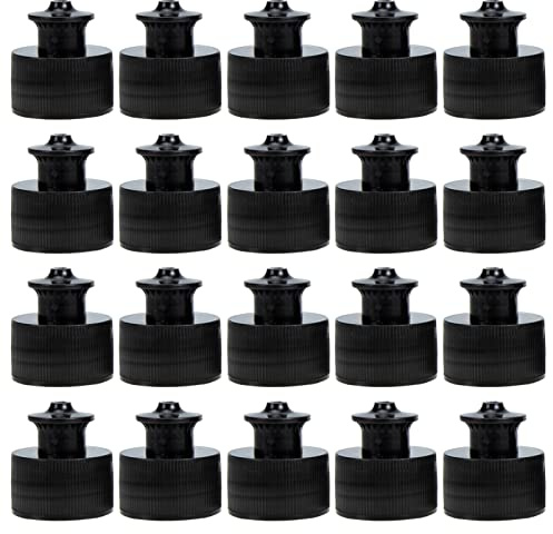 INOOMP Emil Verschluss Push Pull Ersatzschubzugsschütze Deckel Wasserflasche Ersatzkappe für Soda Plastikwasserflaschen Verdrehte Soda- Wasserflasche 20Pcs Trinkdeckel