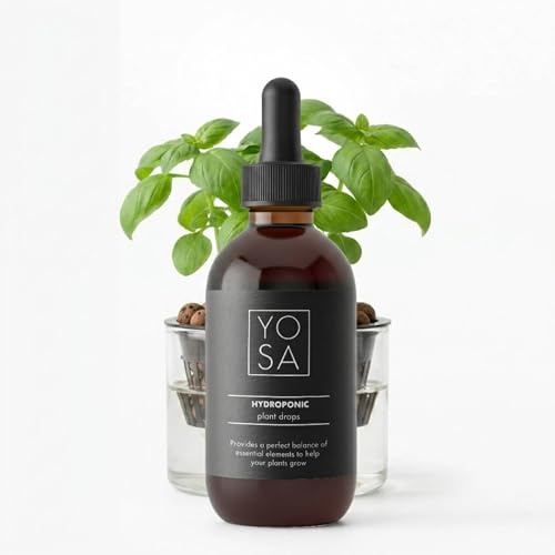 YOSA Hydroponic Plant Food 100ml – Premium Indoor Plant Food Liquid, Hydroponic Nutrients for Growth, Strong Roots, Healthy Leaves, Fertiliser for Hydroponics (NPK 4-8-5)