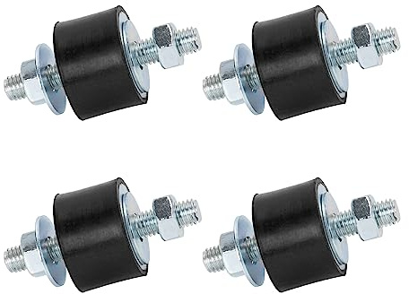 Cherbowing Gummipuffer Klimaanlage M8 Klimaanlagen Schwingungsdämpfer, Antivibrationsfüße Stoßdämpfer für Wärmepumpe Luftkompressoren Dieselmotoren Benzinmotoren Wasserpumpen (40 x 30 mm)