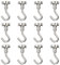 LSYYSL 12 Pack Round Neodymium Magnet Hooks, 8kg Load-Bearing Magnetic Hooks, Small Hanging Bracket for Cruising, for Garage, Refrigerator, Kitchen, Bathroom, Ceiling