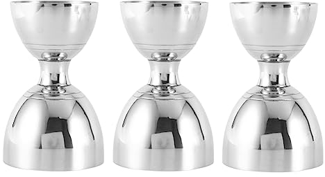 Pyugxab 3 bicchieri Jigger in acciaio da 1/2 Oz, da cocktail jigger da 2 oz