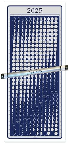 Mondkalender 2025 Mondphasen, Mondlicht