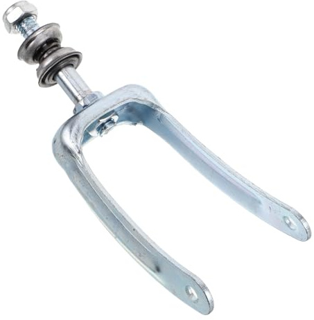 Rollstuhl Ersatzteil Vordergabel mit Lager aus Stahl, Silber | Lenkrollengabel für Austausch, Glattes Design, Mehr Beweglichkeit und Komfortable Führung