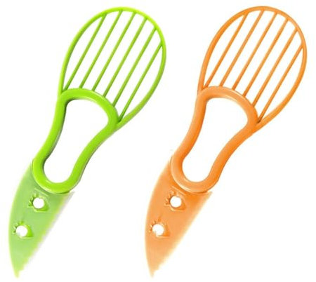 Cortador De Aguacate De 2 Piezas, Cortador De Aguacate, Cortador De Frutas Multifuncional, Cortador Liso Simple, Cortador De Aguacate, Ayudante De Cocina