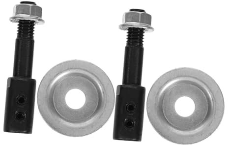 TOPPERFUN Accesorios Para Abrasiva Eje De 8 Mm, Varilla y Soporte De Acero Para Amoladora De Banco, 2 Juegos Para Esmerilado y Pulido Bricolaje y Mantenimiento