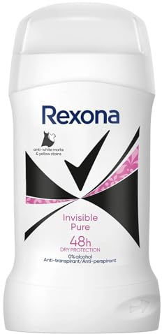 Rexona Invisible Pure - Desodorante en barra (6 unidades, 50 ml)