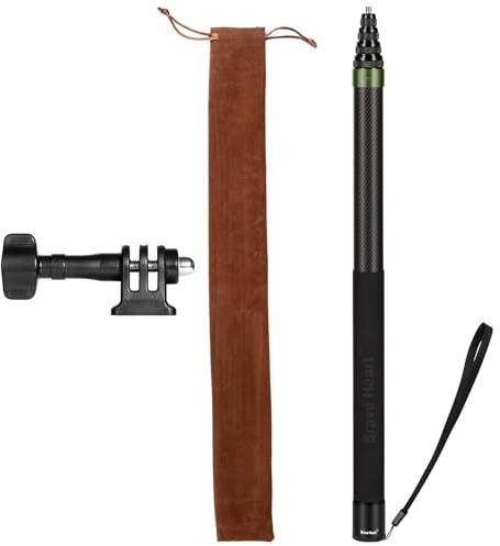 Perche à selfie invisible 3 m en fibre de carbone ultra longue pour caméra d'action Insta360 ONE X5 X4 X 3 X2 R RS X3 R X Vert