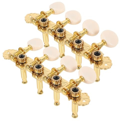 LRXIYODE Cheville de Guitare Mandoline en Métal Or, Réglage Fin Facile à Installer et Retirer, Accessoires pour Instruments, Ensemble 1 Set pour Réparateurs et Débutants
