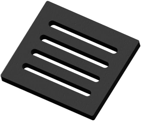 Kaminrost/Ascherost Eckig 180 x 160 x 15 mm für verschiedene Kaminofen Modelle - Ascherost aus massivem Stahl - feuerfest & hitzebeständig - Kaminrost Feuerrost Kaminofen Rost