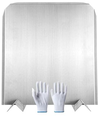 arrière de cheminée – Réflecteur de chaleur 45,7 x 40,6 cm, panneau mural en acier inoxydable, protection décorative avec support stable | Solution de sécurité pour appartement, villa, chambre