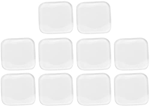 Supporto per ciglia in silicone Trasparente riutilizzabile Estensione per ciglia finte Vassoio per supporto per innesto di ciglia Uso domestico per salone 10 pezzi 3x3,2 cm