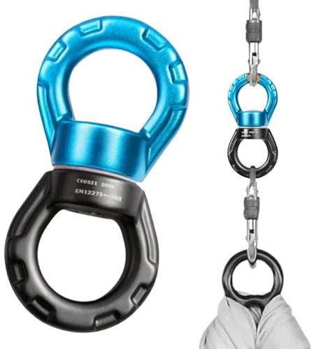 Generisch Schwerlast-Drehgelenk 360 Grad Aus Aluminiumlegierung, Schaukel- Für Hängematten-Aufhängung & Luftakrobatik,Ideal Für Kinder Spielzimmer, Indoor-Spielplatz, Garten, Terrasse Und 5,59x11,2cm