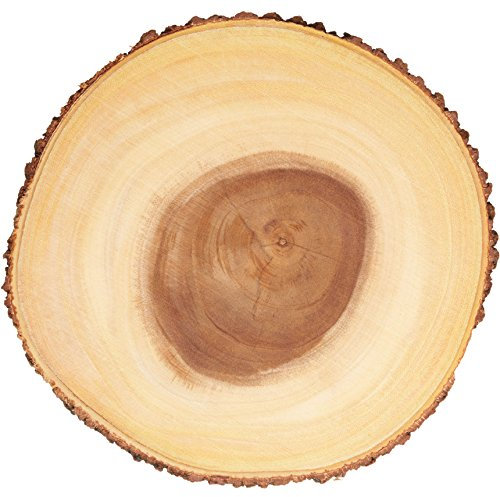 Artesà ARTBARKLRG Tagliere di Formaggio a Tronco di Legno, Piatto da Portata per Torte, Dessert, Buffet e Pranzi, Marrone, Grande (approx 35 cm)