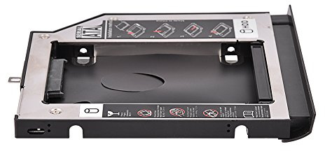 Richer-R HDD Festplattenrahmen, Aluminium 7mm/9mm/9,5mm HDD/SDD SATA3.0 Internes Gehäuse Festplatte Halterung,HDD Laufwerkschacht Festplattenrahmen für ThinkPad