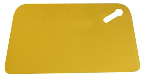 Premium-Teig-Spachtel, Schlesinger Schaber, Teig- Spatel, Teigspachtel, Kanten abgerundet, Farbe:gelb, Größe:22.5 cm x 12 cm