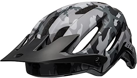 Bell 4Forty Solid CE All-Mountain-Helm – Float Fit, Sweat Guide, verstellbares Visier, Hartschale – bereit für jedes Abenteuer, Farbe: Black Camo, Größe: S